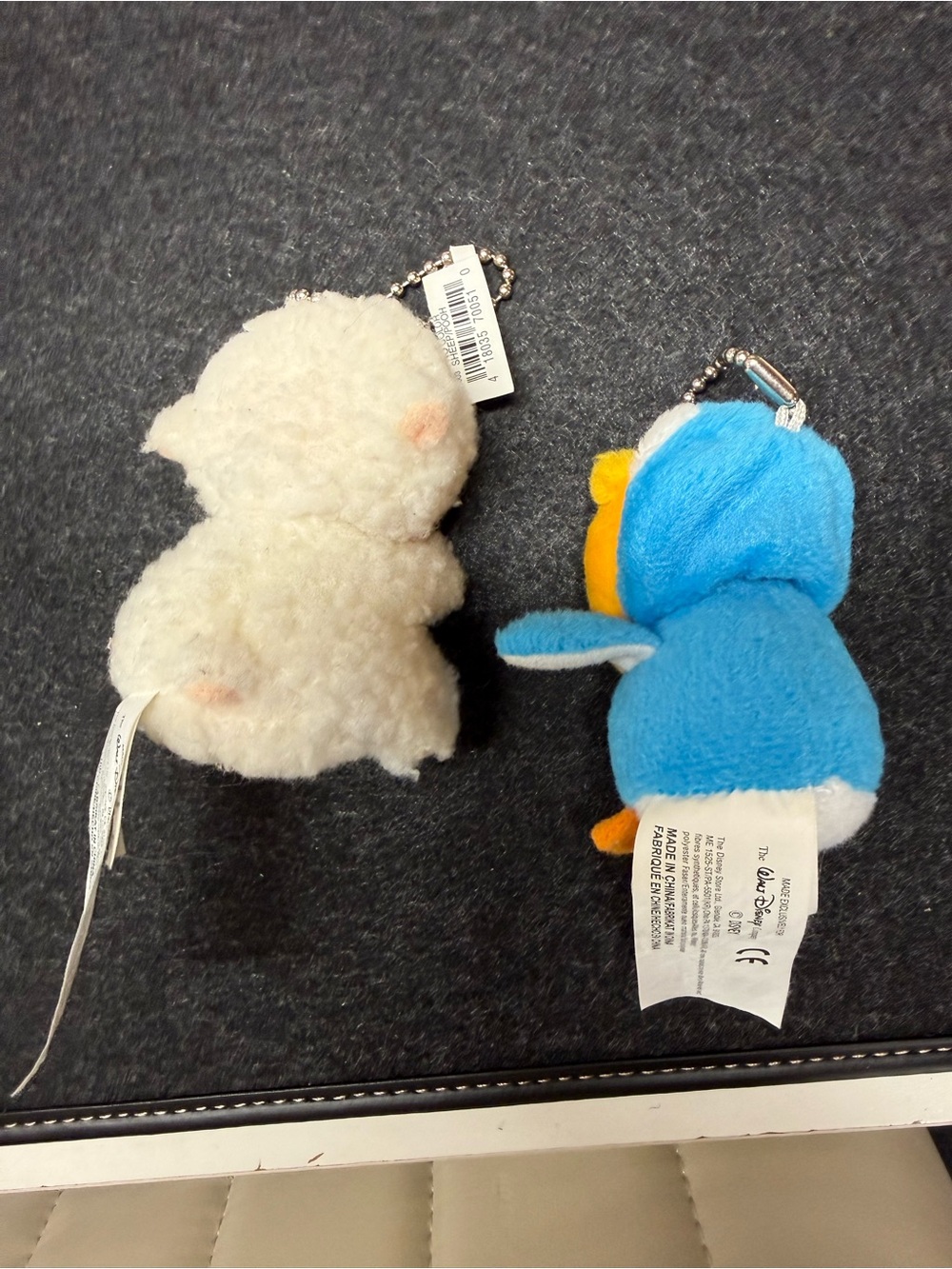 Disney store set of 2 Winnie the Pooh Plush Keychain fob penguin Outfit lamb sui - Picture 4 of 7